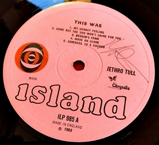 ジェスロ・タル JETHRO TULL / THIS WAS レコード
