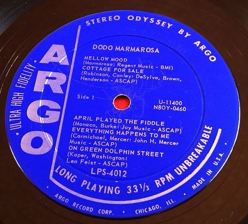 ドド・マーマローサ DODO MARMAROSA / DODO'S BACK! レコード